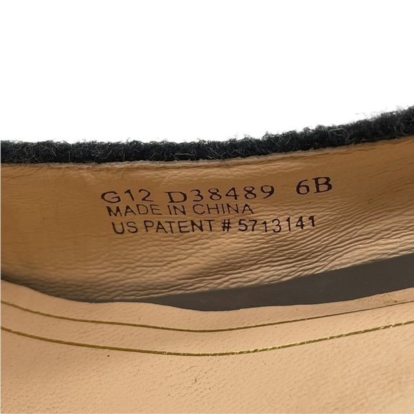 COLE Haan Double Platform Chelsea Wool Felt Pump, Black/Gray, 6B - Picture 7 of 9